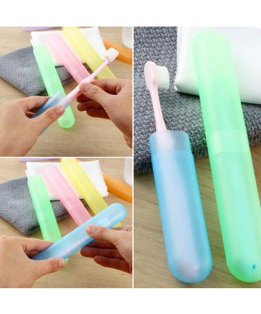 20-Piece Travel Toothbrush Case Holder - Portable Storage for Kids, Classroom Pencil Case, 7 Assorted Colors - Toothpaste Cover Protector for Travel - Buy Online on GoSupps.com