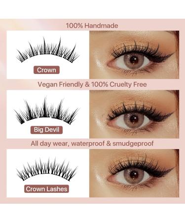 Lash Clusters DIY Eyelash Extenisons Natural Look Wispy Clusters Lashes D Curl Individual Lashes DIY at Home Wispy Fluffy Lash Extensions Reusable Individuals (3 IN1) Black - Buy Online on GoSupps.com