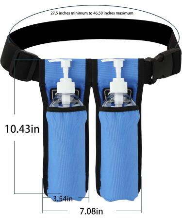 Massage Bottle Bag for Therapists | Holster for Massage Lotion & Oil - Db1KD-Blue - Buy Online on GoSupps.com