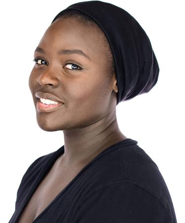 Grace Eleyae GE Women's Satin Lined Sleep Cap - Black - Buy Online on GoSupps.com