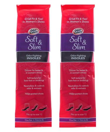 Odor Eaters Insoles Soft & Slim Womens (Pack of 2)