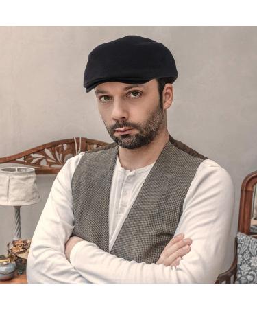SATINIOR Men's Flat Cap Newsboy Hat - Set of 4 | Stylish Cabbie & Hunting Cap - Buy Online on GoSupps.com