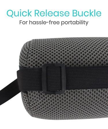 Vive Lumbar Roll - Cervical Cushion Support Pillow for Lower Back Pain Relief | Firm Mesh Bolster for Car, Office Chair, Computer | Posture Corrector Seat Pad - Buy Online on GoSupps.com