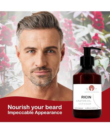 Pure Castor Oil Hair Growth Serum EyeLashes Grow Dry Hair Repair Oil Beard Growth Oil Scalp Oil Nail Health Organic Natural Cold Pressed Ricin Oil 100 ml - Buy Online on GoSupps.com