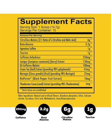 REDCON1 Total War Pre Workout Powder - Citrulline Malate & Beta Alanine - Fast Acting Caffeinated Preworkout - Black Tea Lemonade Flavor - 15 Servings - Buy Online on GoSupps.com