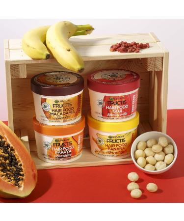 Garnier Fructis Hair Food Papaya Repair Mask 390ml - Nourishing Treatment for Damaged Hair - Buy Online on GoSupps.com