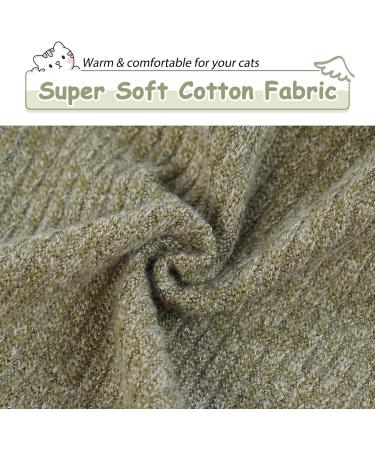 Pumyporeity Cat Cotton Clothing | Warm Sweater for Sphynx Hairless Cats | Soft Jumper & Costume Vest (Green M) - Buy Online on GoSupps.com
