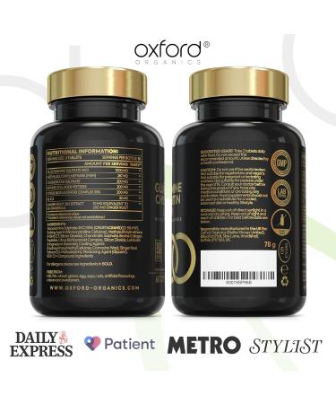 High Strength Glucosamine Chondroitin MSM Tablets with Collagen & Ginger Root Extract | Made in UK | 60 Count - Buy Online on GoSupps.com