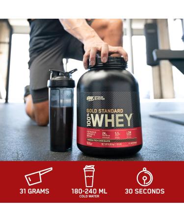  Optimum Nutrition Optimum Nutrition ON Gold Standard Whey Protein Powder protein powder for muscle building naturally occurring BCAAs and glutamine Extreme Milk Chocolate 24-pack 24 x 32 g packaging may vary - Buy Online on GoSupps.com