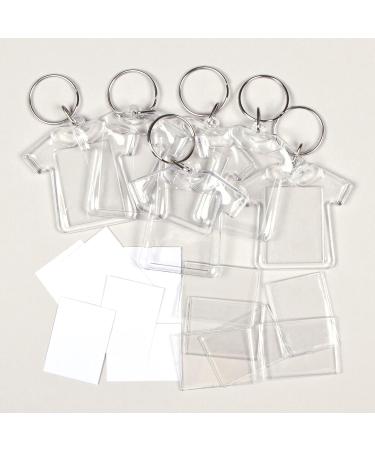 Baker Ross ET1242 Jersey Keyrings - DIY Craft Projects Pack of 6 | White 5 cm | International Shipping Available - Buy Online on GoSupps.com