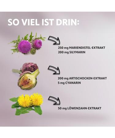 Vital Ultra Milk Thistle - 120 Vegan Capsules with 80% Silymarin Artichoke & Dandelion Extract - Premium German Supplement - Buy Online on GoSupps.com