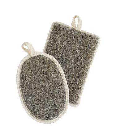 Natural Elements Body & Face Scrubs Flaxseed and Charcoal Deep Exfoliating Face and Body Sponges Face and Body Scrubs