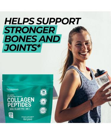 Collagen Peptides Protein Powder Instant-Mix Unflavored Hydrolyzed Collagen Supplement from Pasture-Raised Grass-Fed Bovine Beef Non-GMO Keto & Paleo Friendly Anti-Aging Supplements PhiNaturals - Buy Online on GoSupps.com