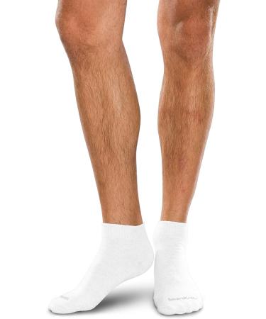SMARTKNIT Seamless Mini-Crew Socks 3-Pack for Diabetes, Arthritis, Sensitive Feet - Black White Grey (Small) - Buy Online on GoSupps.com
