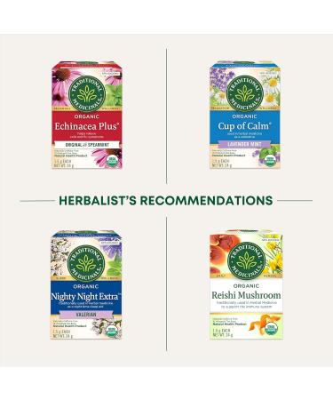 Traditional Medicinals - Organic Lemon Balm Herbal Tea (Pack of 6) - Soothing & Uplifting Daily Tea - 96 Tea Bags Total - Buy Online on GoSupps.com