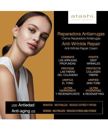 Atashi Cellular Cosmetics Atashi | Daily Anti-Aging Ritual Chest | Repair Cream + Eye Contour + Magic Body Oil | 50Ml + 15Ml + 60Ml - 125 ml - Buy Online on GoSupps.com
