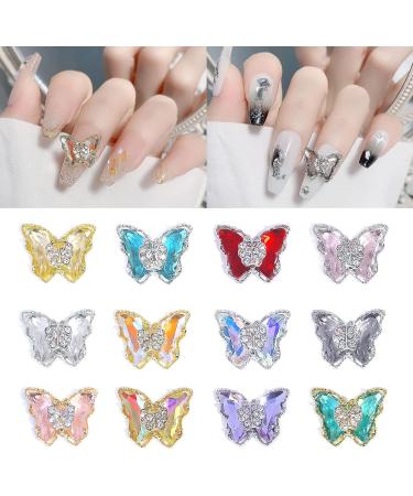 FEIlei 10Pcs Nail Jewelry Zircon Nail Art Rhinestones Nail Decors Crystals Diamond Gems - Buy Online on GoSupps.com