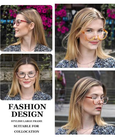 Buy Eyekepper 4-Pack Bifocal Reading Glasses for Women - Stylish Two Tone Design Clear Lens 2.0x Magnification - Perfect for International Shipping - Buy Online on GoSupps.com