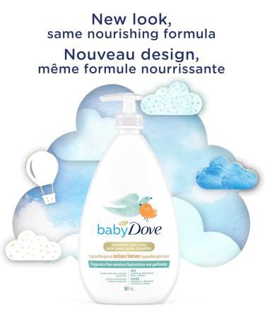 Baby Dove Baby Lotion for sensitive skin care Fragrance Free Moisture hypoallergenic body lotion 591ml (Pack of 4) 591 ml (Pack of 4) - Buy Online on GoSupps.com