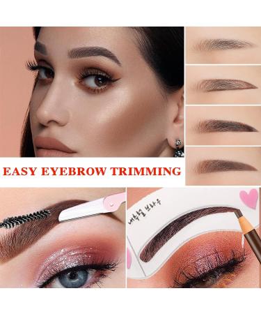 Waterproof Eyebrow Pencil Set - Dark Brown | Microblading Eyebrow Pen for Makeup and Tattoo | Includes Trimming Tool - Buy Online on GoSupps.com