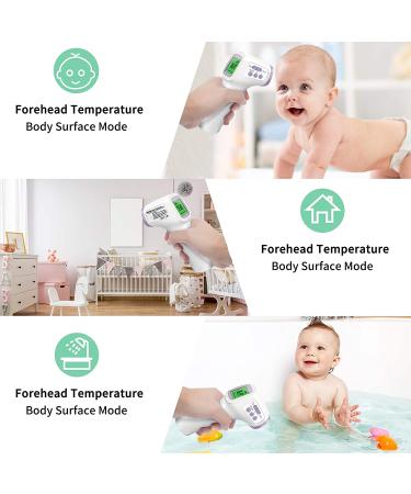 Touchless Forehead Thermometer for Adults & Kids - Digital Infrared, Fever Alarm, Memory Function, Purple - Buy Online on GoSupps.com