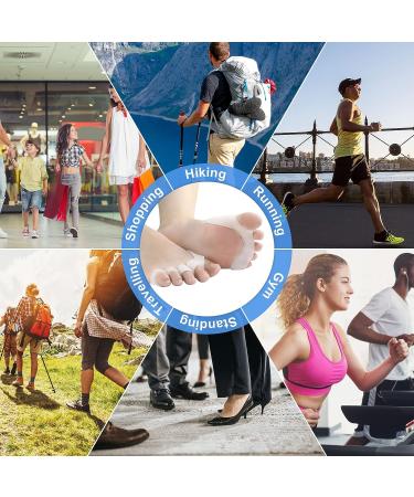 Angel Wings Silicone Toe Separators - 2 Pairs for Toe Straightening, Hammer Toe Relief, Bunion Pain - Men and Women - Buy Online on GoSupps.com