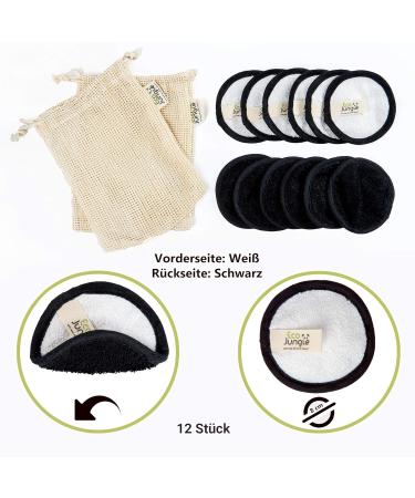 Eco Jungle Washamm Sleeping Pads - 12 Sustainable & Reusable 3-Layer Cotton Pads - T V Rheinland Tested - Includes 2 Wash Bags - International Shipping Available - Buy Online on GoSupps.com