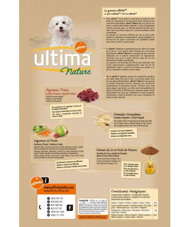 Ultima Nature Mini Dog Food with Lamb - 1.25 kg - Buy Online on GoSupps.com