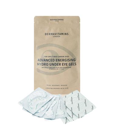 Dermavitamins Advanced Energising Hydro Under Eye Gel Patches - for Dry Tired Under Eyes (8 Pack) 8 Pair (Pack of 1)