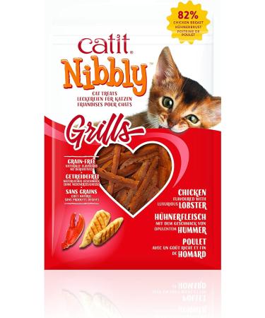 Catit Nibbly Jerky Chicken and Fish Recipe + Catit Nibbly Grills Chicken and Lobster Recipe Cat Treats Chicken and Fish + Chicken and Lobster - Buy Online on GoSupps.com