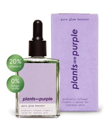 2x Pure Glow Booster Vitamin C Serum - Radiant Skin Facial Care | 100% Vegan Natural Cosmetics | All Skin Types | 60ml Double Pack - Buy Online on GoSupps.com
