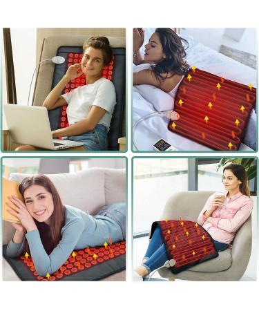 UTK Upgrade Far Infrared Heating Pad - Natural Jade Heat Pad with Memory Function Controller | Adjustable Time and Temperature | 21x31 - Buy Online on GoSupps.com
