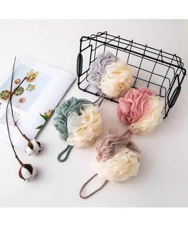 TCOTBE 4 Pack Loofah Bath Sponge - Lace Mesh Loofahs Multi Color Assortment - Buy Online on GoSupps.com