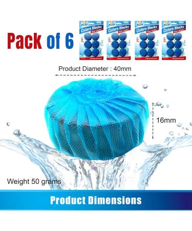 Valuehive Prism Ocean Cistern Blocks - Toilet Bowl Freshener - 4 pack (24 in Total) - Buy Online on GoSupps.com