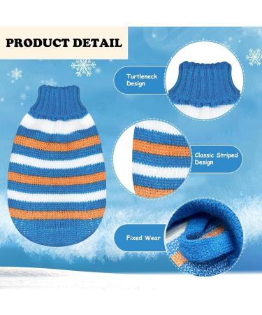 Warm Knitted Dog Sweater for Small Dogs - Cozy Roll Collar Winter Clothing | Soft Dog Clothes for Small & Medium Dogs & Cats - Buy Online on GoSupps.com