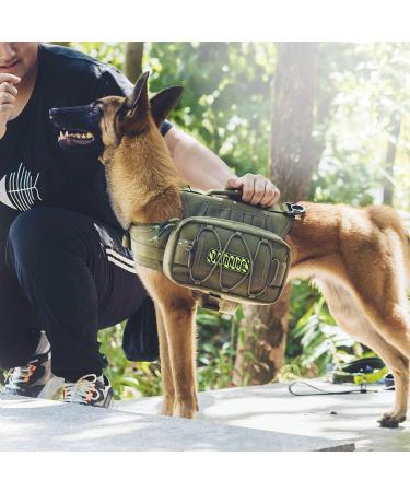 OneTigris Mammoth Dog Backpack 2.0 | Tear-Resistant Camping & Hiking Backpack for M/L Size Dogs (Ranger Green) - Buy Online on GoSupps.com