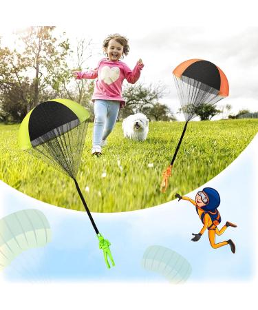 Ucradle Parachute Children's Toys 10 Pcs Parachutist Outdoor Fun Ideal Party Favors & Birthday Gifts - Buy Online on GoSupps.com