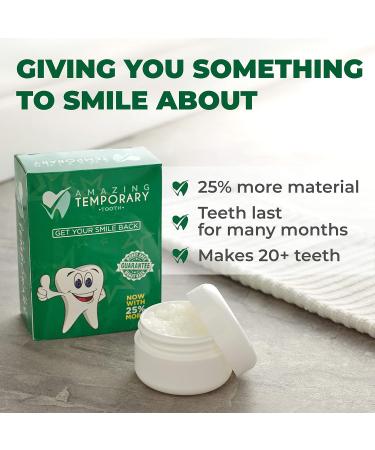 Temporary Tooth Kit 3 Pack Extra Dental Replacement, 25% More Than Competitors - Buy Online on GoSupps.com