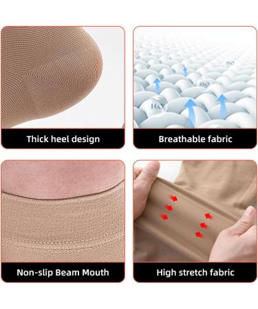 Zmerch Knee Compression Stockings - Unisex Class 3 Open Toe Socks for Varicose Veins (4XL Black) - Graded Pressure Support - Buy Online on GoSupps.com