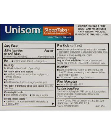 Unisom SleepTabs 32 Count - Fast-Acting Sleep Aid for Restful Nights | Buy Online with International Shipping - Buy Online on GoSupps.com