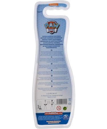Lorenay LN-1115 - Electric Toothbrush with Two Heads and Battery Paw Patrol Print Transparent - Buy Online on GoSupps.com