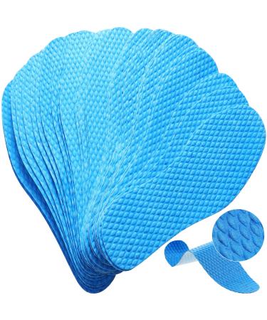 Blue Disposable Breathable Insole Shoe Odor Remover Sweat Absorption Shoe Insoles Soft Shoe Smell Remover Wood Pulp Shoe Liners for Women Men Hiking Running Boot Sneaker (50 Pairs)
