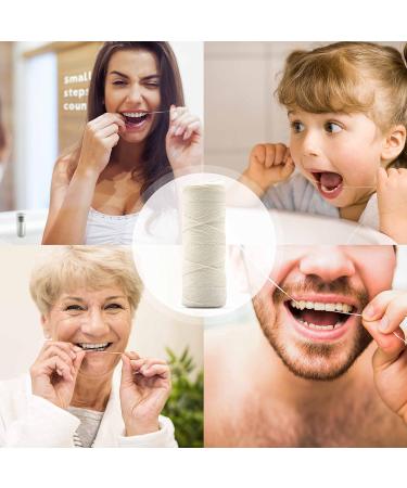 Bambaw Silk Floss Refill - Eco-Friendly Biodegradable Dental Floss - Mint Flavored 2x50m Refill Pack - Buy Online on GoSupps.com