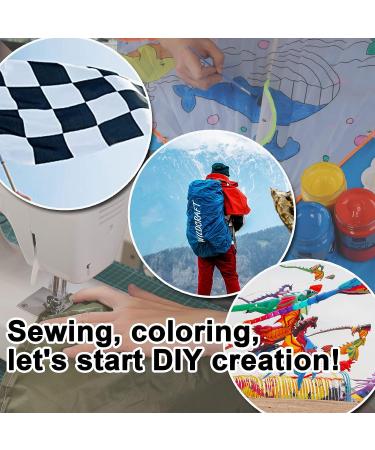 9KM DWLIFE Fabric  Black Waterproof Ripstop Nylon Fabric 40D  60x39 Inches  Lightweight  PU Coating  Airtight Fabric for Kite  Tent  Flag  Bag  Tarp Cover  DIY Project 04 Black 1Meter: 60x39 - Buy Online on GoSupps.com