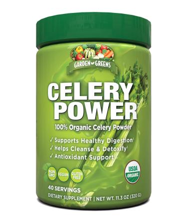 Garden Greens Celery Power, Supports Healthy Digestion, No Flavor, 11.3 Ounce (40 Servings)