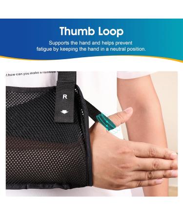 Universal Arm Loops & Adjustable Shoulder Support - Foam Neck Cushion for Men Women & Teens | Ideal for Wrist Elbow & Arm Recovery - Buy Online on GoSupps.com