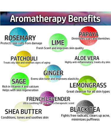 Organic & Natural Spa Bath Bomb Set - 50 Shea Butter Bath Bombs, Sulfate-Free Moisturizing Gift Set for Women, Men, Teens, and Kids - Buy Online on GoSupps.com