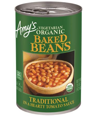 Amy's Baked Beans, Traditional, Gluten Free, Organic & Vegetarian, 15.4 Ounce