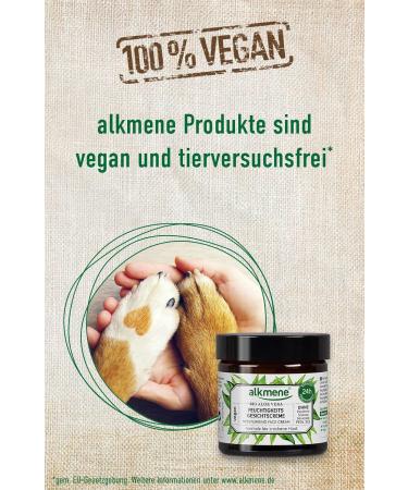 alkmene face cream with organic aloe vera - day cream for normal to dry skin - vegan face care without silicones parabens mineral oil PEGs SLS & SLES (1x 50 ml) - Buy Online on GoSupps.com