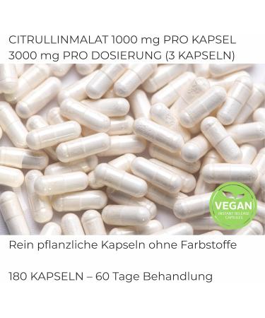 Pure L-Citrulline Malate Supplement | 180 Capsules | Boost Nitric Oxide & L-Arginine Levels | J.ArMOR | International Shipping Available - Buy Online on GoSupps.com
